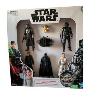 Star Wars Action Figures 6 Pack Set Featuring Luke Skywalker Darth Vader Rey The